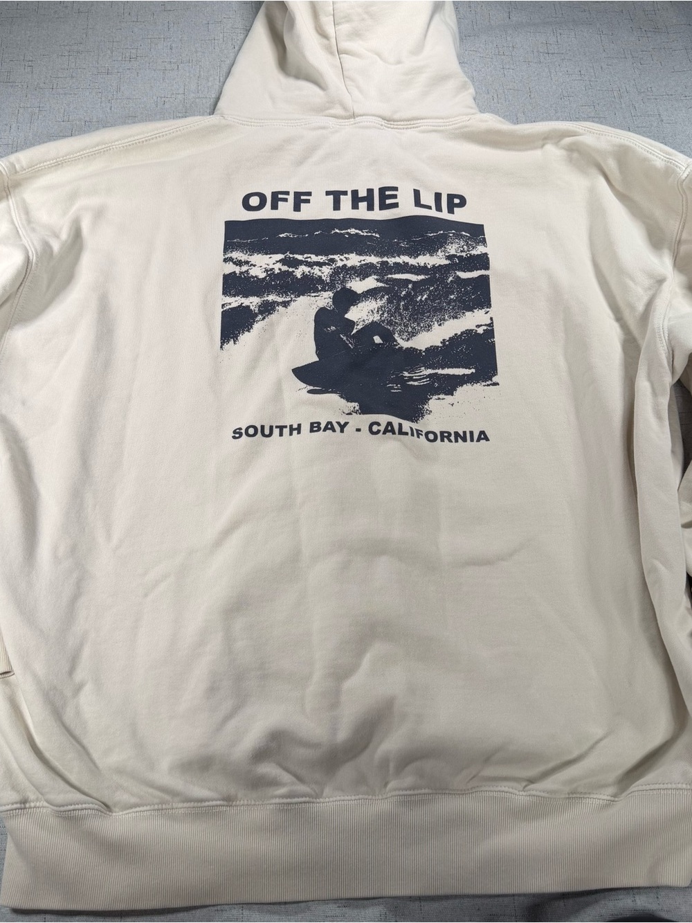 Brandy Melville South Bay California Cream Hoodie